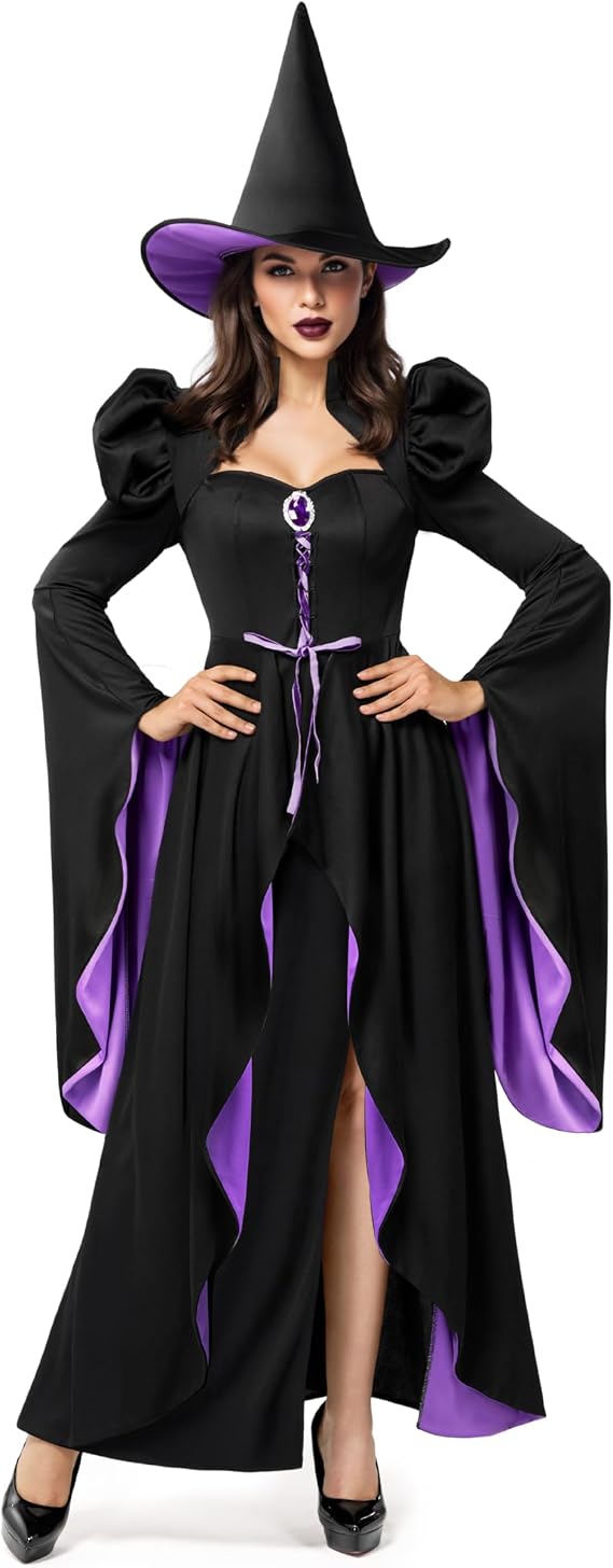 Disfraz de bruja para mujer en Halloween