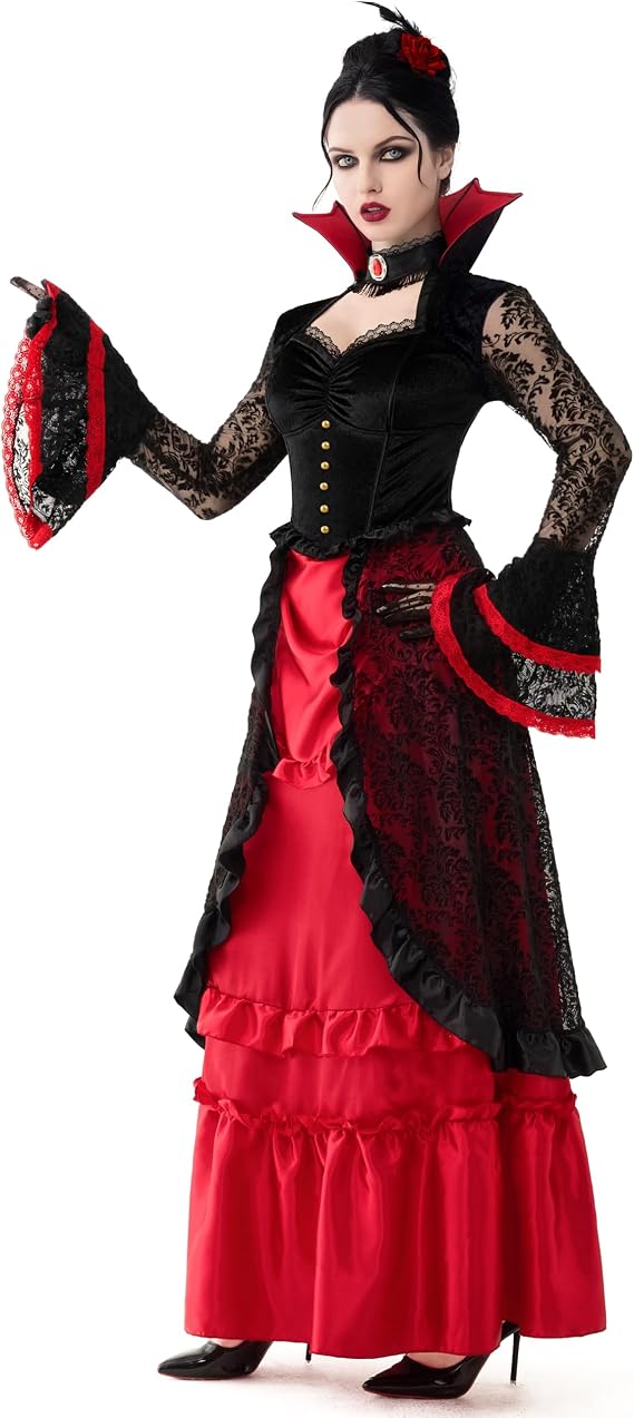 Disfraz de vampiresa gótica para mujer